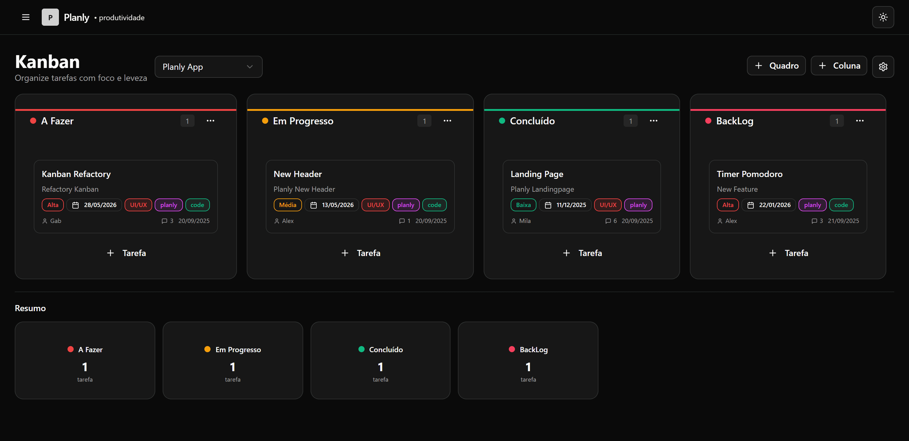 app screen